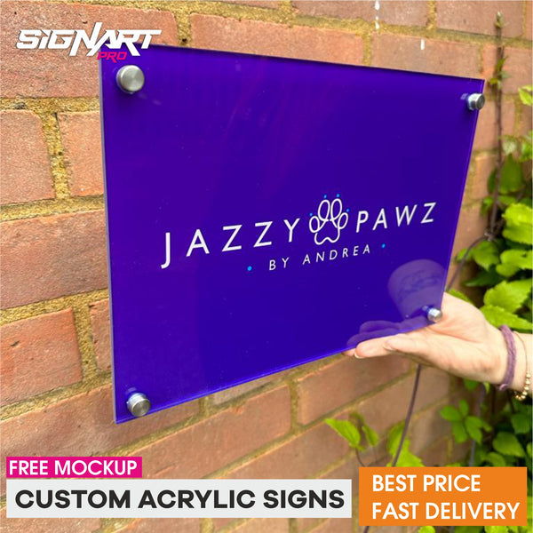 Acrylic Rectangular Logo Sign